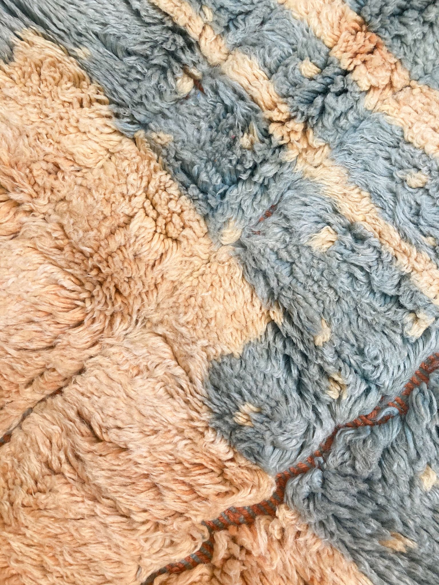 Tapis berbère marocain contemporain M'rirt 2,60x1,65m