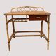 Vintage rattan and bamboo desk or dressing table (81x47 cm) – Riviera style,