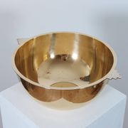 Antique and elegant Art Deco brass bowl