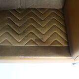 1970s brown leather sofa by Vejen Polstermøbelfabrik