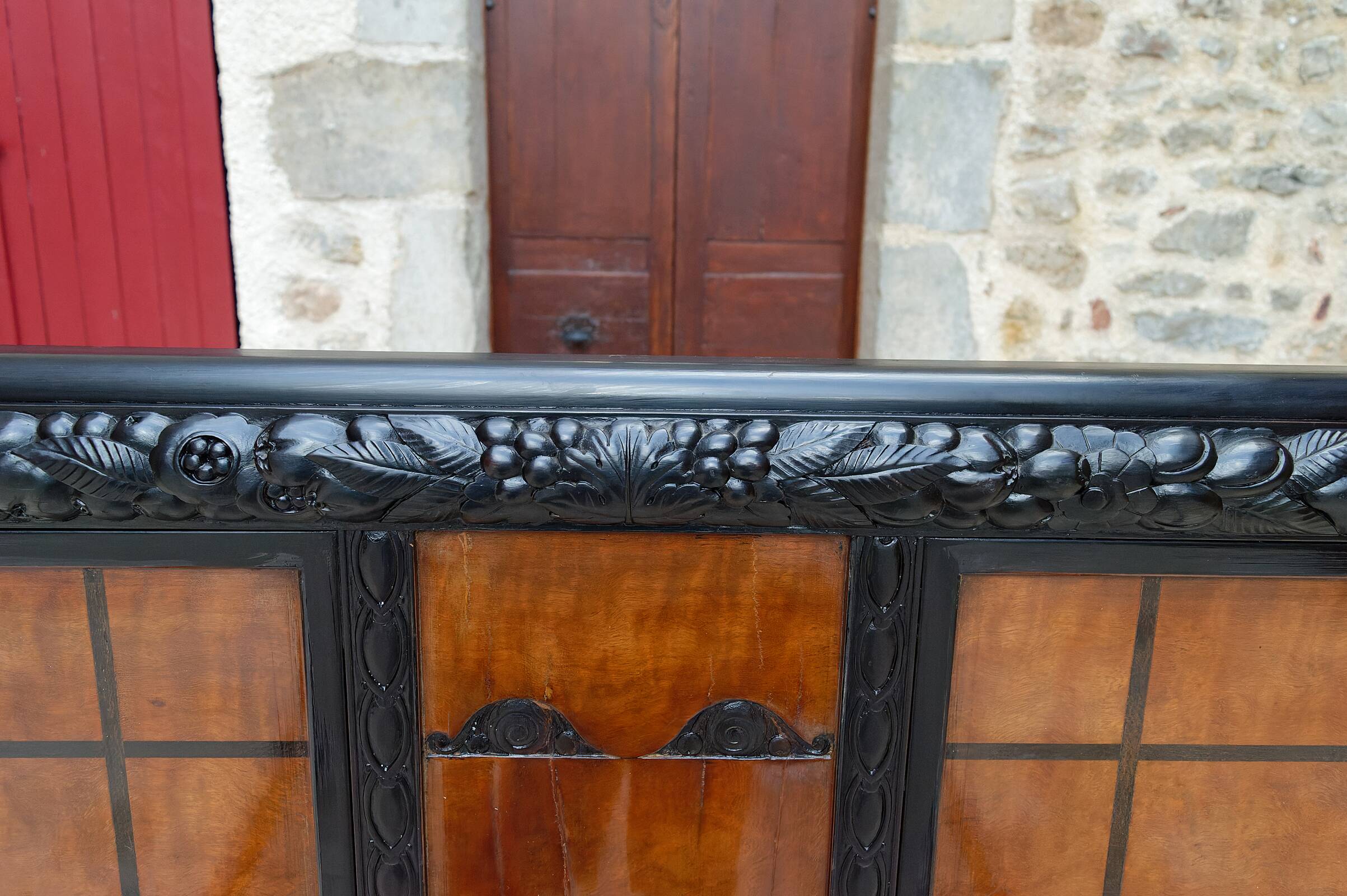 Lit double Art Déco, France, Circa 1920