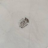 Plat ovale décor fruits en terre de fer de Grigny