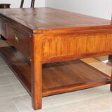 Teak and bamboo skewer