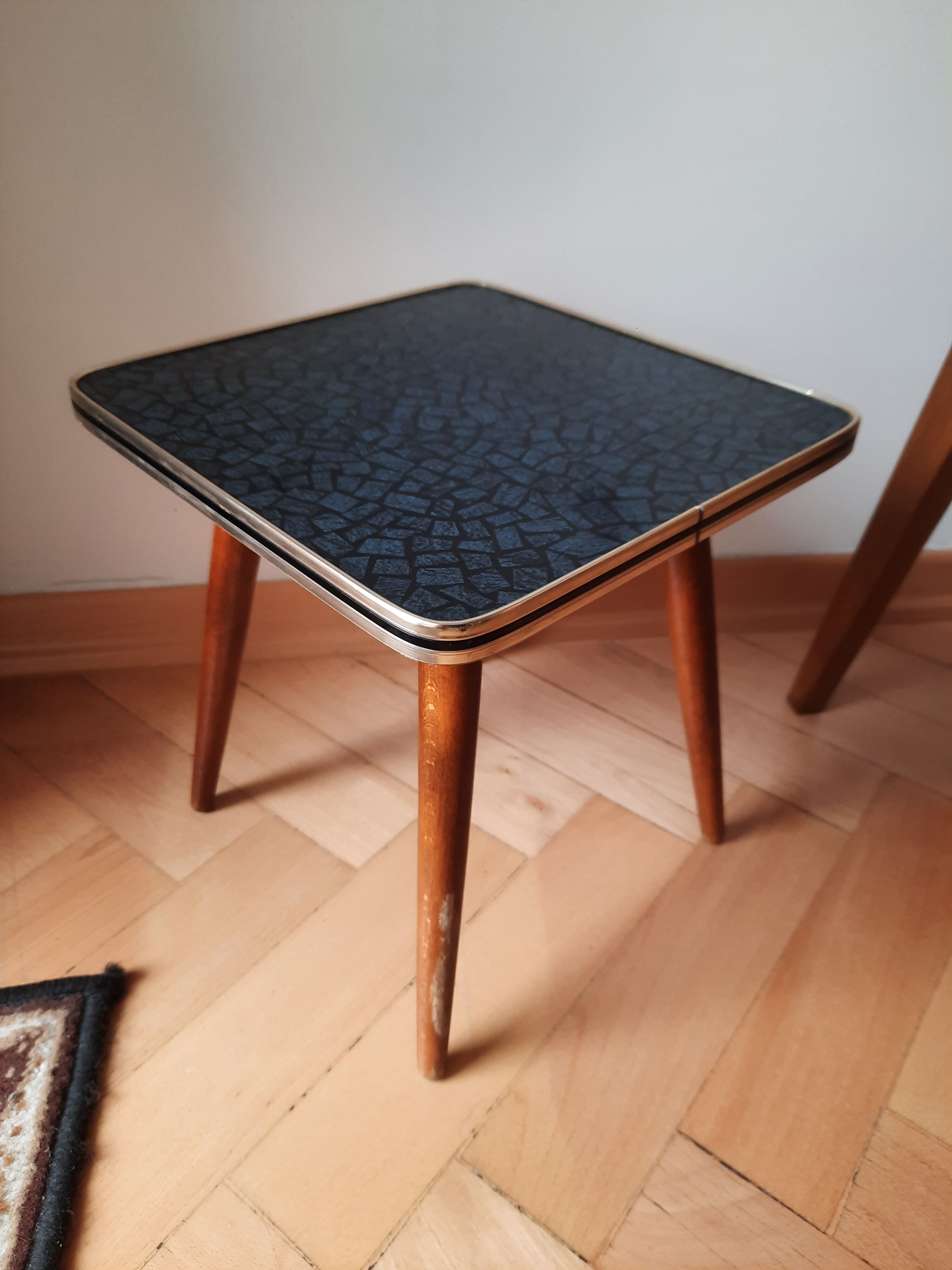 Wooden table and formica