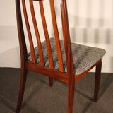 Ensemble 1970 de 4 chaises et 2 fauteuils