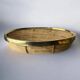 Rattan and brass centerpiece, Italy, circa 1970