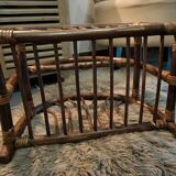 Dark bamboo magazine holders