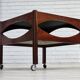 1970s, Danish design by Kristian Vedel. Side table model "Modus", teak wood