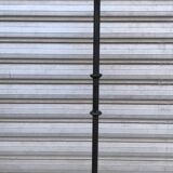 1950s wrought iron tripod floor lamp