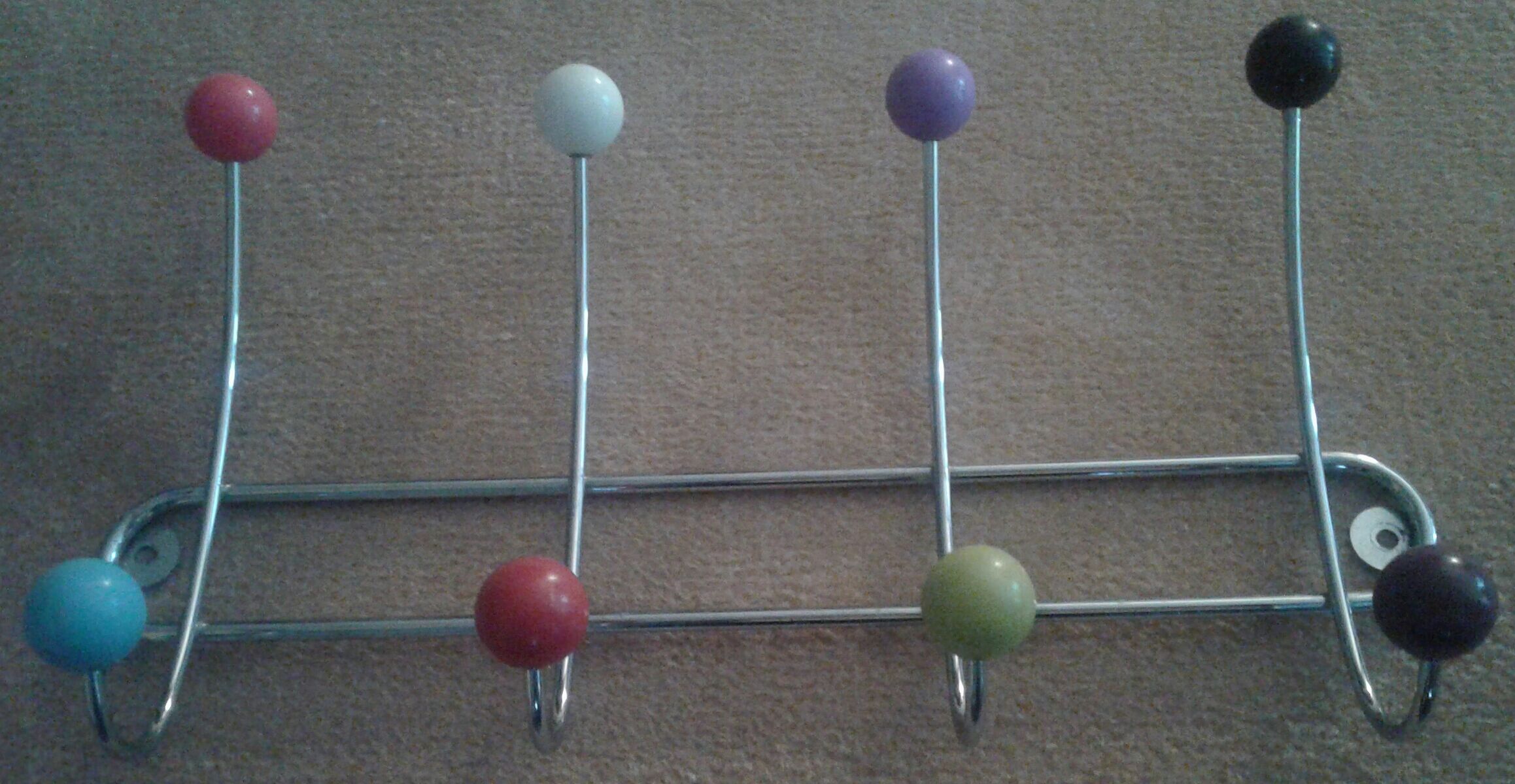 Vintage wall coat rack