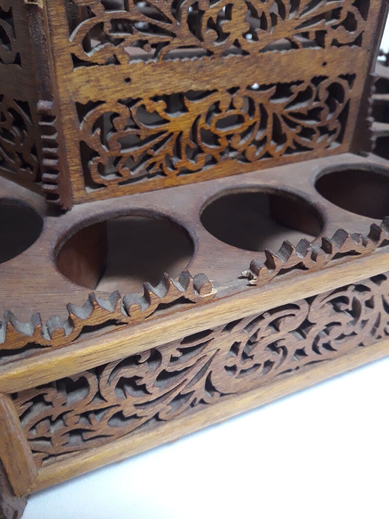 Liquor cellar bandstand wooden cut early XX °