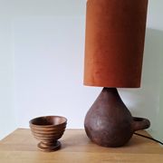 Lampe en terre cuite ancienne