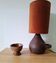 Lampe en terre cuite ancienne