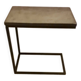 Design waxed concrete coffee table in perfect condition