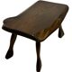 Mid-Century Organic Wooden Side Tables, circa 1960's wabi sabi brutalist