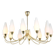 Classic glass chandelier, in the Stilnovo style, 1950s.