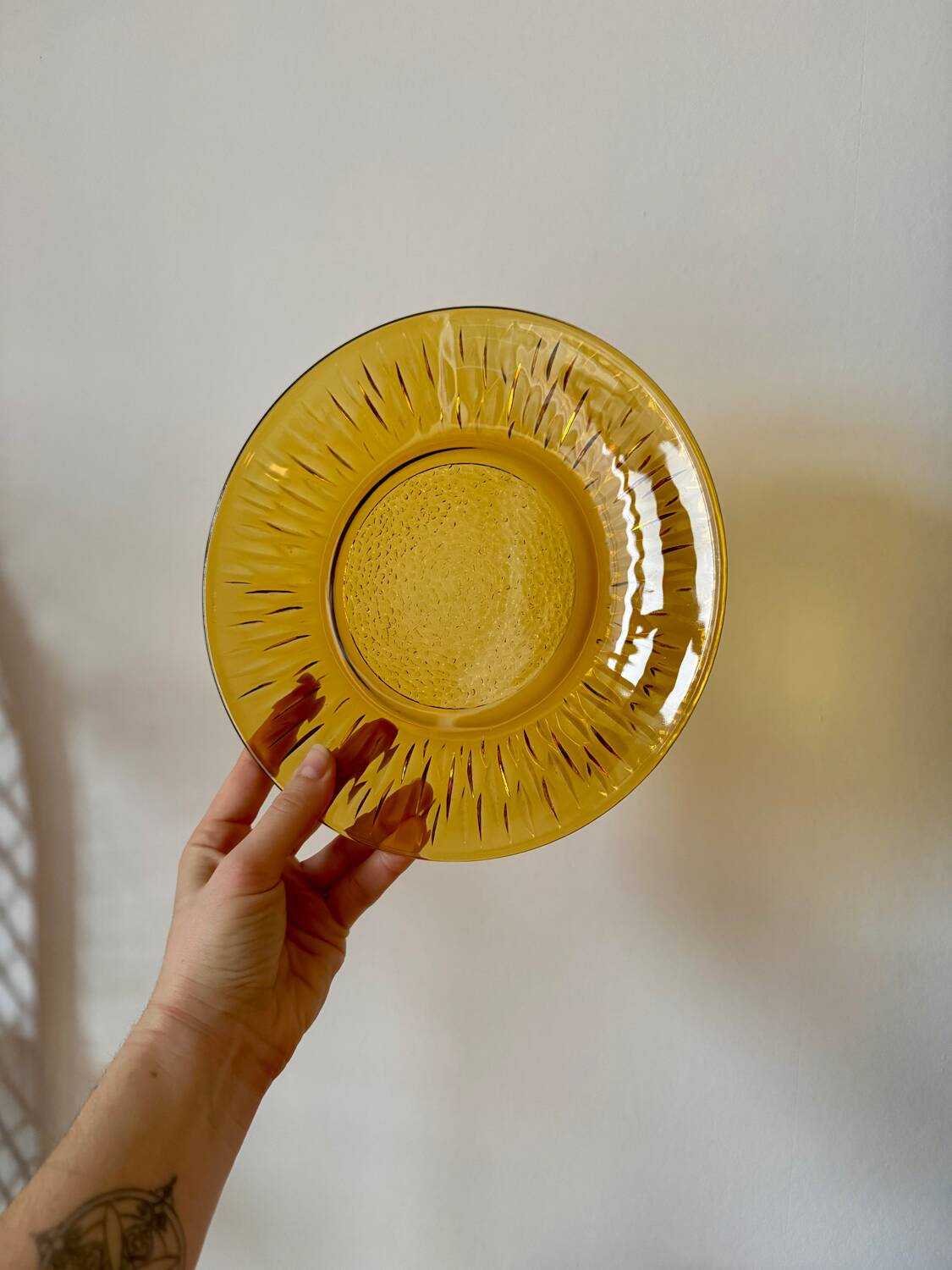 The 6 amber plates Vereco