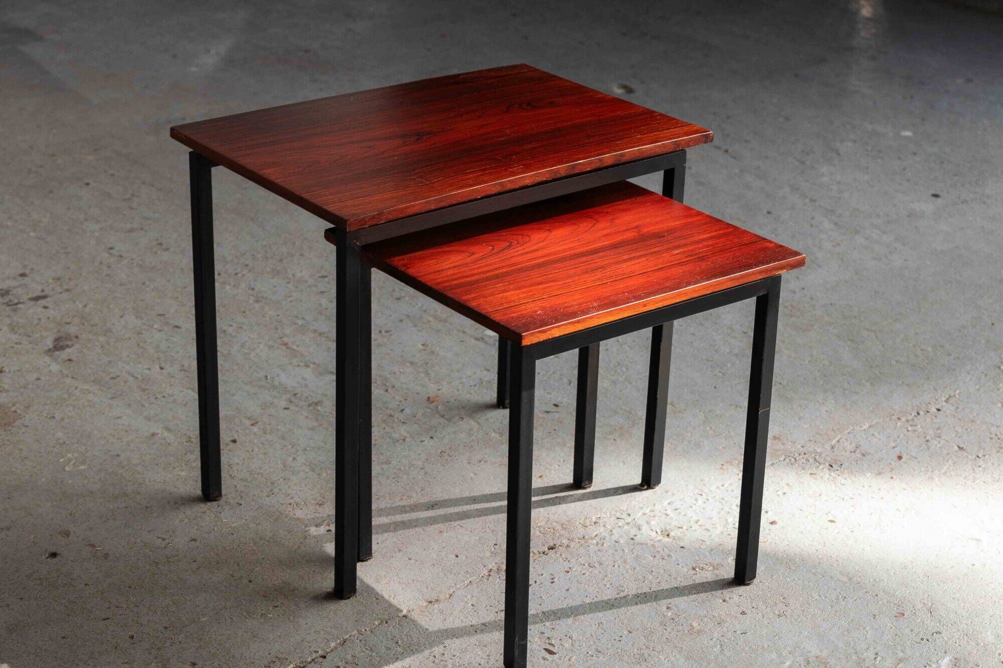 Set of 2 nesting tables by Cees Braakman.
