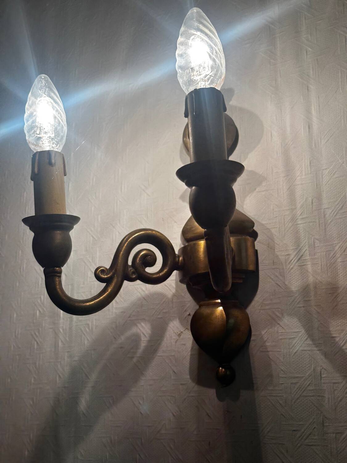 Vintage Brass Wall Sconce