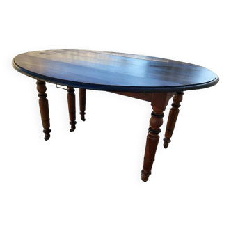 table 6 pieds louis philippe en noyer du xix ème siecle 320.50 cm de long