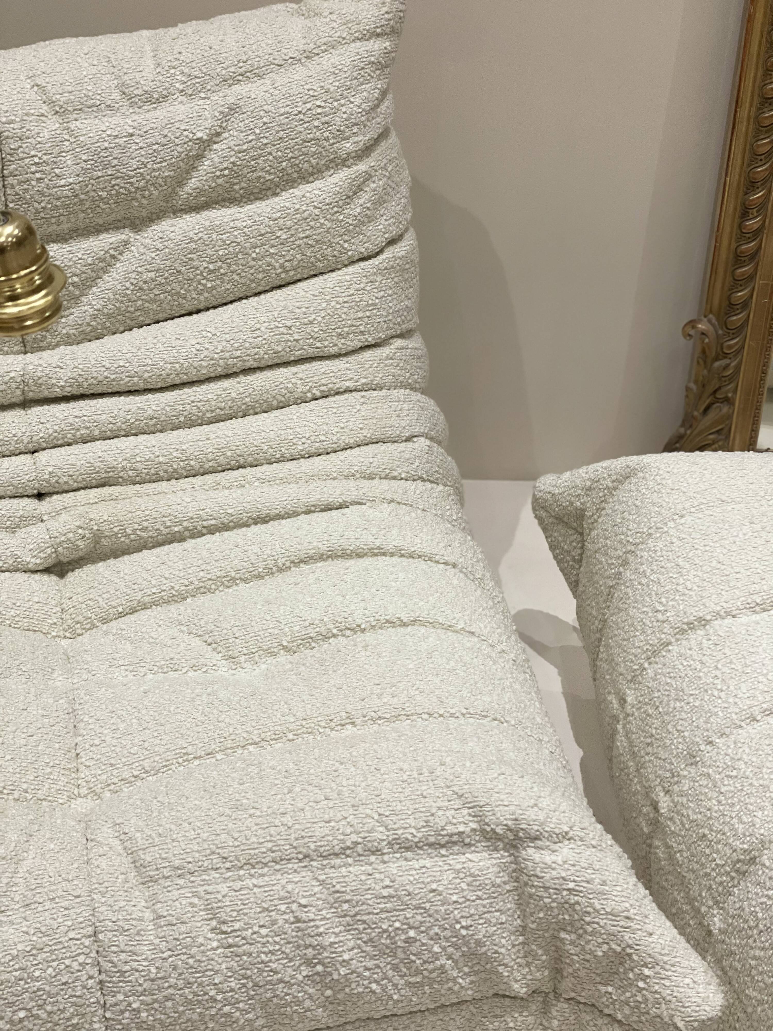 Driver Togo Ligne Roset by Michel Ducaroy curly wool