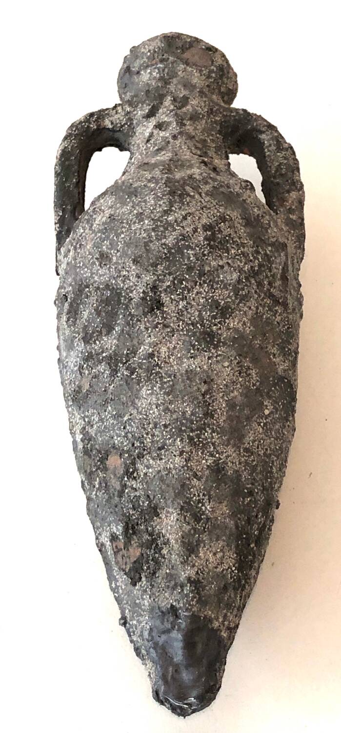 Grey Ceramic Amphora