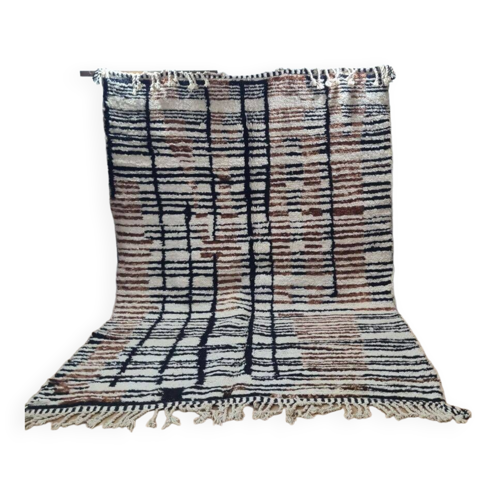 Handmade wool Berber rug 300X200 cm