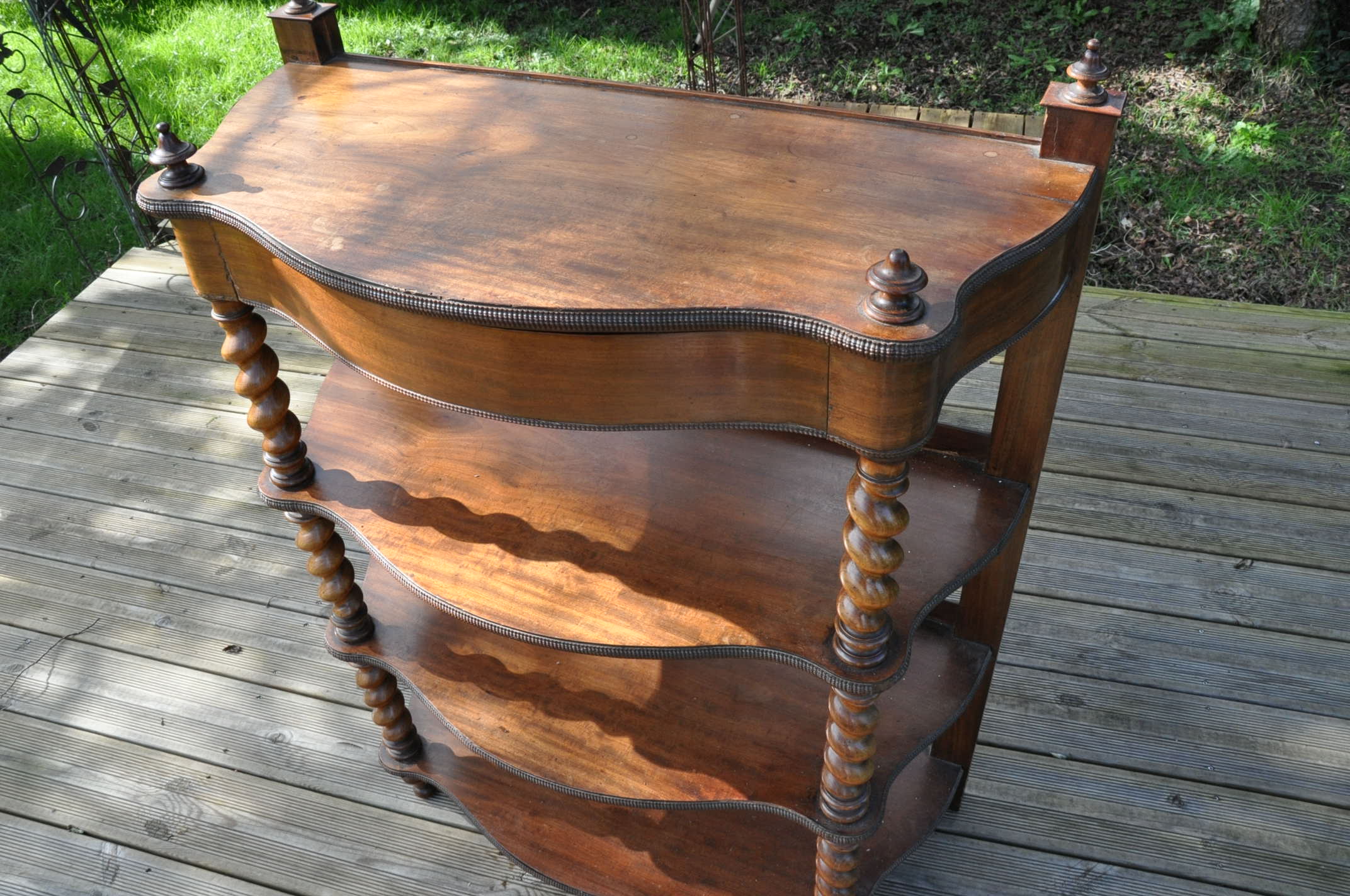 Mahogany console