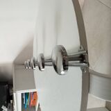 Vintage chrome wall-mounted coat rack from the 1970s