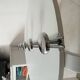 Vintage chrome wall-mounted coat rack from the 1970s