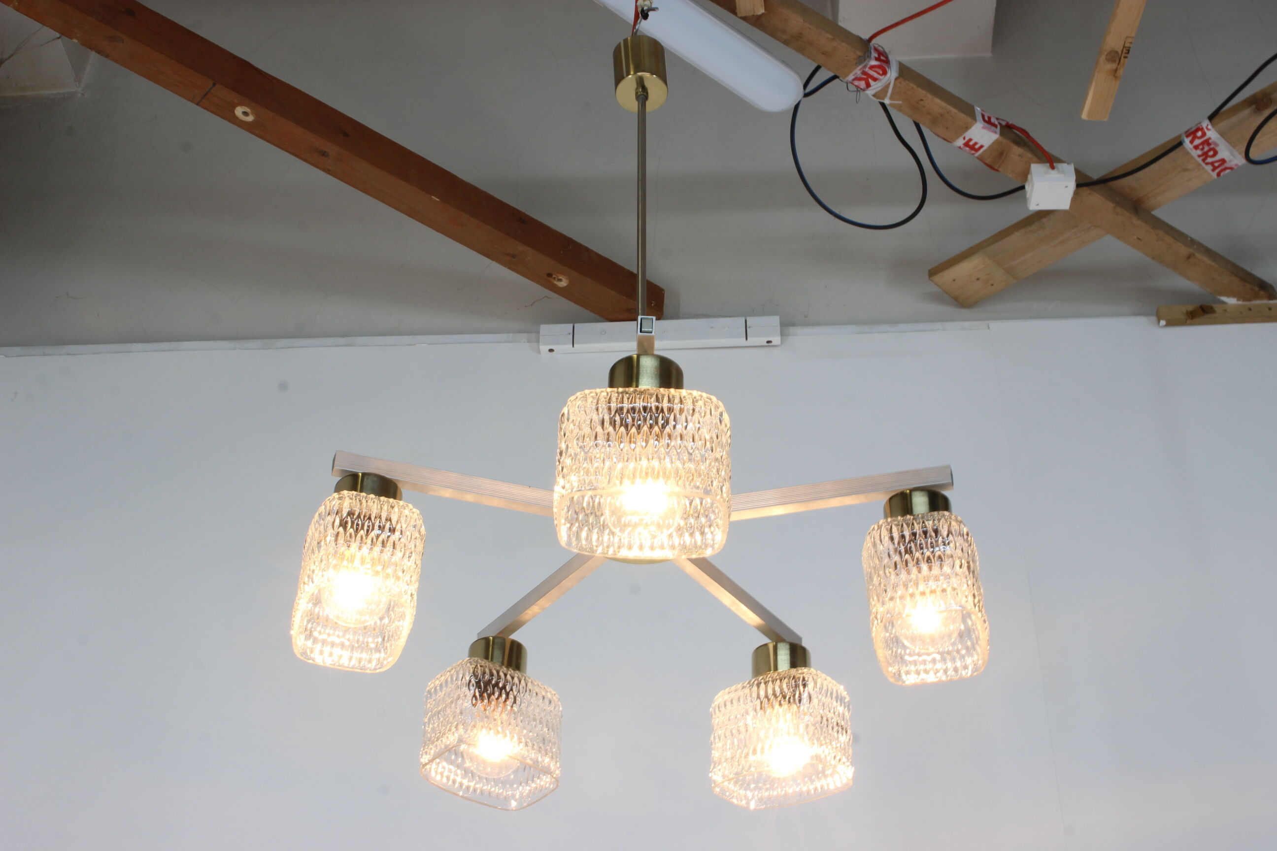 Chandelier by Kamenicky Senov,1970