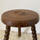 Tripod stool turned feet