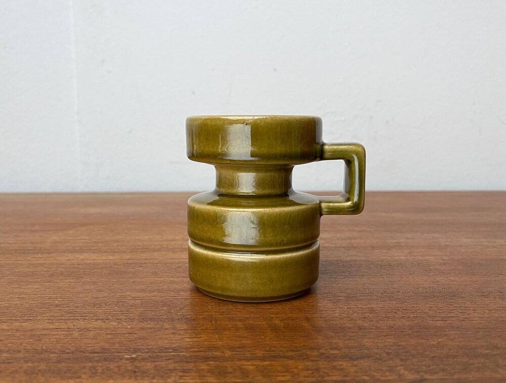 Mid-century West German pottery candlestick WGP by Cari Zalloni for Steuler, 1960s.