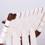 Fauteuil Art Déco restauré, par Jan Vaněk, chêne, coton, tchèque, années 1940