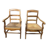 Set of antique French Provençal armchairs in good condition