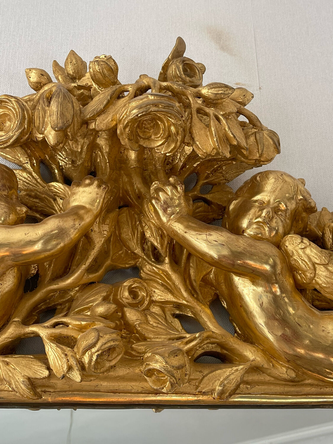 Mirror XVIIIth italian baroque 142x118cm