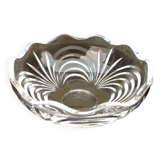 1970s Cristal d'Arques polylobed cup/tray