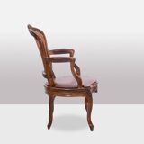 Pair of “cabriolet” armchairs in walnut and canework. Louis XV period. LS5209325
