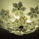 Murano Glass and Golden Brass ceiling lamp, 1970s