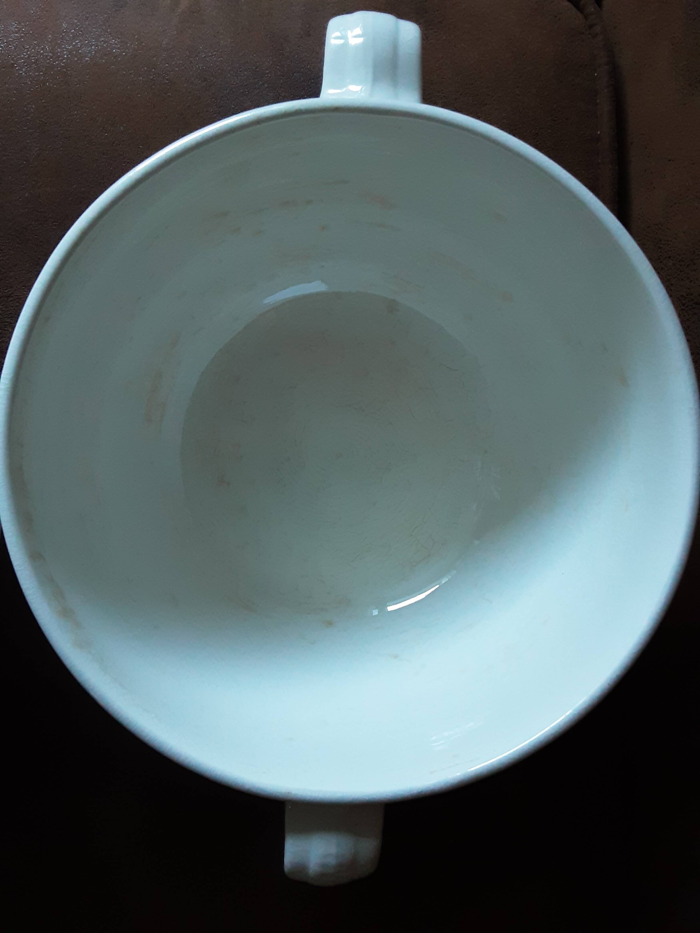 Sarreguemines soup tureen and lid