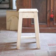 Vintage stool, farmhouse oak wood stool, accent stool, interior decor, wooden stool