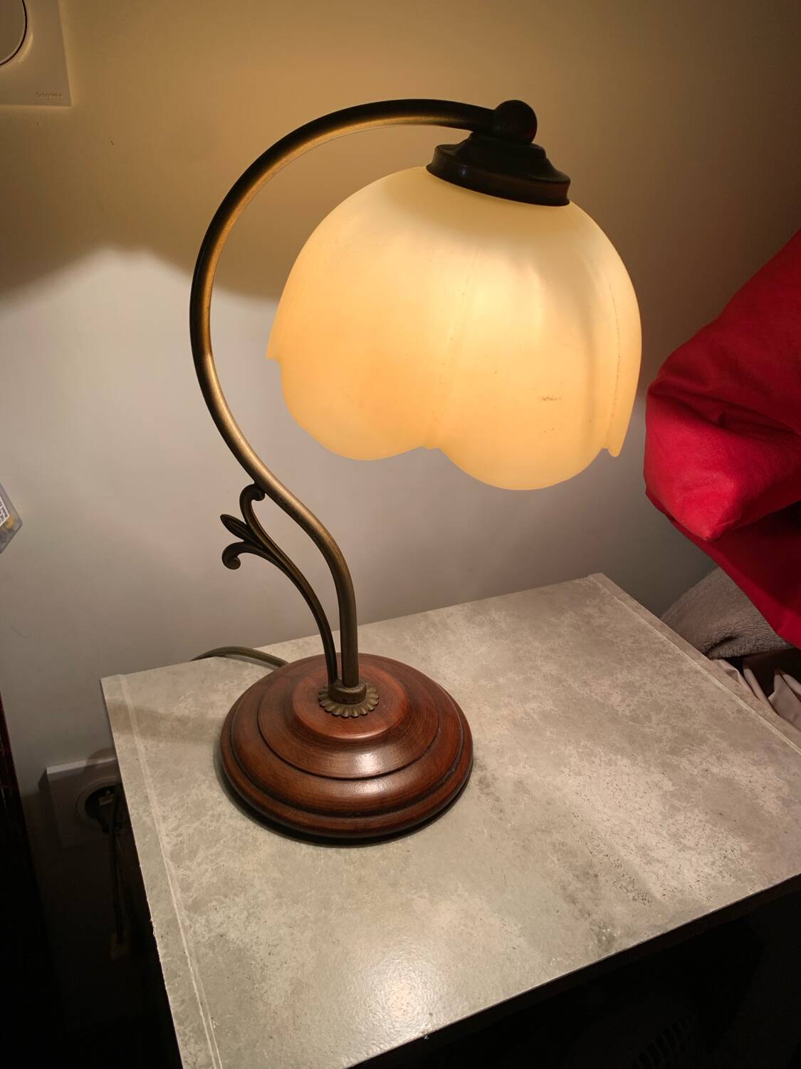 Pair of Domec Luminaires bedside lamps