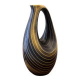 Black and yellow Saint Clement pitcher vase