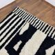 Traditional handmade pure wool Berber rug size 100 x 200 cm