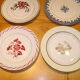Set of 12 different flat plates