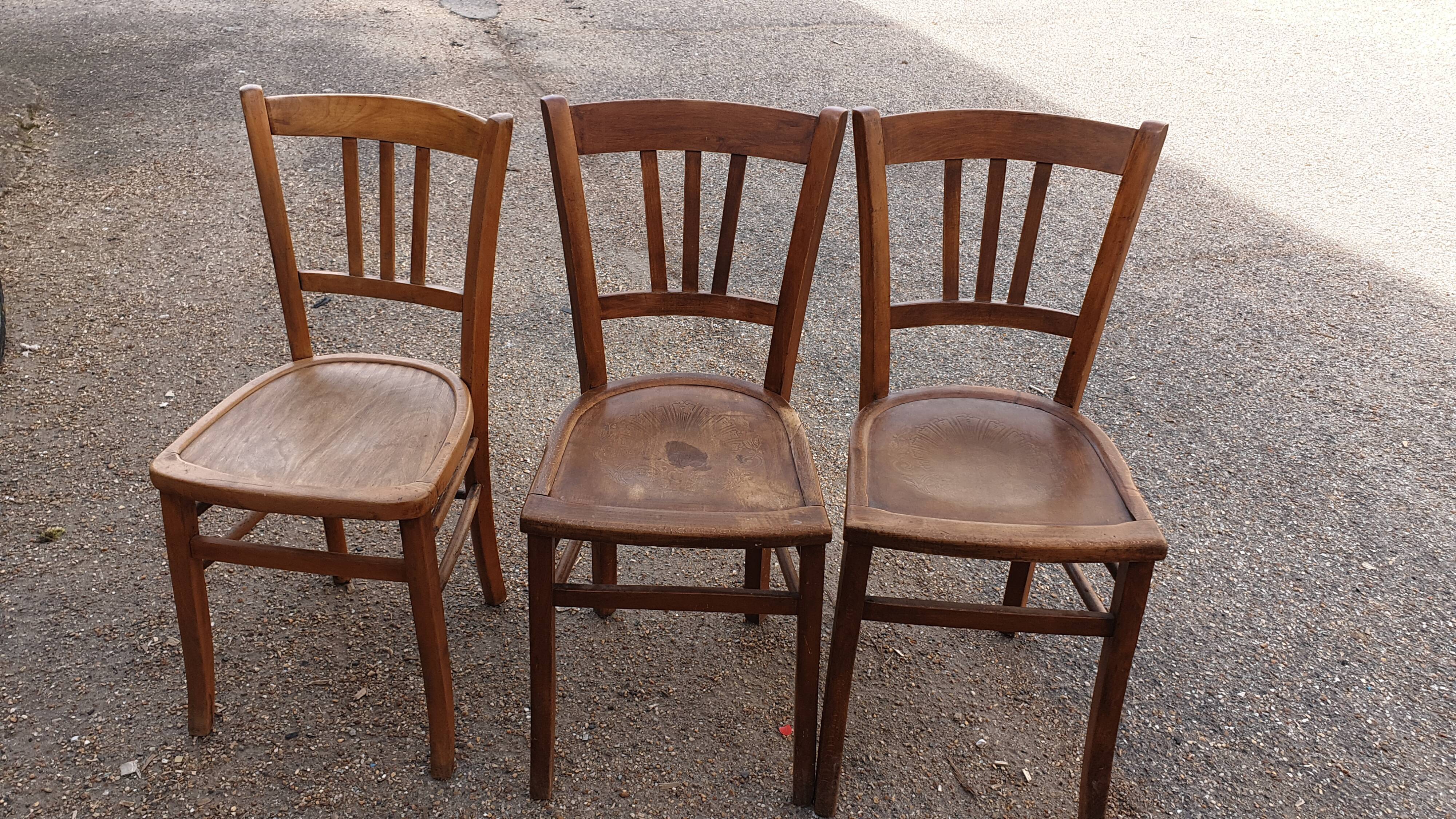 Set of 3 bistro chairs