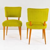 Dining Set Danish Teak and Textile Chairs 50s