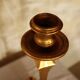 Contemporary brass candlesticks.