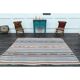 1970s Vintage Turkish Oushak Handmade Wool Cotton White Area Rug 176x250