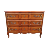 Commode arbalète style Louis XV en merisier